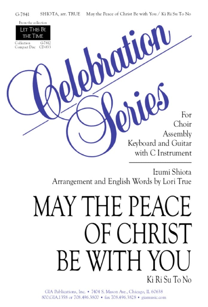 May the Peace of Christ Be with You-Guitar
